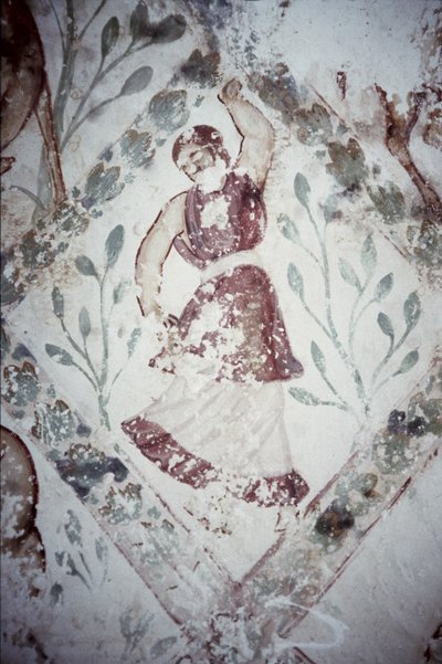 Affresco raffigurante una danzatrice, dall